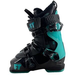 Full Tilt Plush 4 Ski Boots Black Teal Women's 24.5 US 7.5  Flex4/70 102mm Last